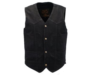 milwaukee denim vest