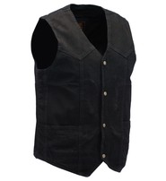 Milwaukee Black Denim Vest w/Large Inside Pockets #VMC42700K