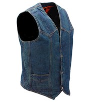 Milwaukee Blue Denim Vest w/Large Inside Pockets #VMC42703U