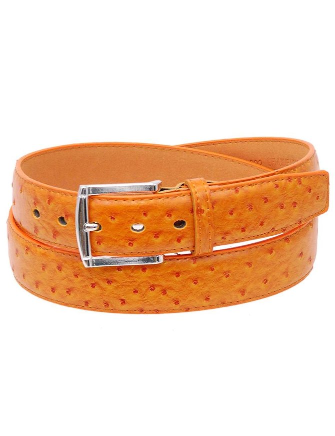 ostrich leather belts