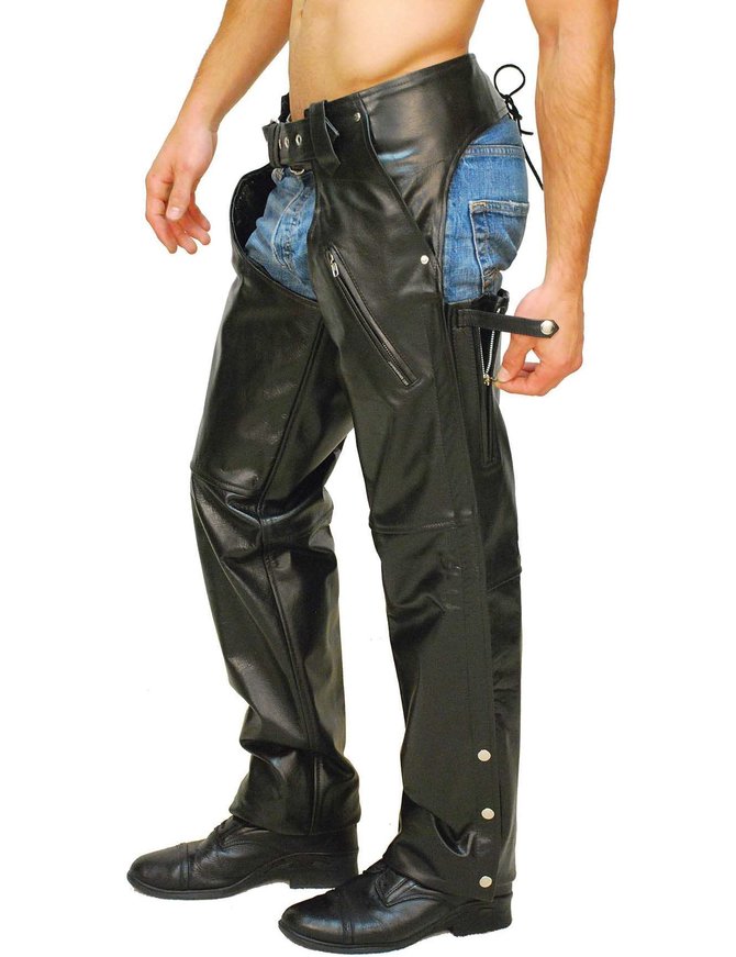 Jamin Leather Premium Buffalo Pocket Chaps w/Zip Thigh #C2255ZK