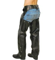 Jamin Leather® Premium Buffalo Pocket Chaps w/Zip Thigh #C2255ZK