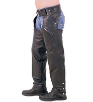 Unik Multi Pocket Lined Premium Leather Chaps #C707P