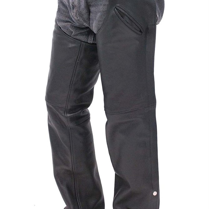 Jean Style Leather Club Vest w/Collar & Buffalo Nickel Snaps #VM1331K ...