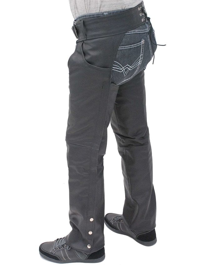 Jamin Leather® Heavy Weight Pocket Chaps w/Removable Quilted Linings #C7144PZK