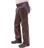 Jamin Leather® Dark Brown Leather Chaps #C957RN