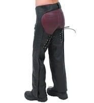 Leather Chaps w/Adjustable Lace Thigh #C1115L - Jamin Leather®