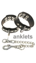 Jamin Leather® Anklet Set w/Chain #D503AC