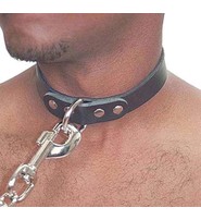 Jamin Leather Leather Choker Collar & Chains Set #D503BC224