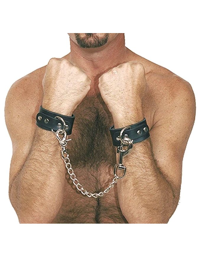 Jamin Leather® Heavy Duty Leather Wristlet Set w/12'' Chain #D503WC
