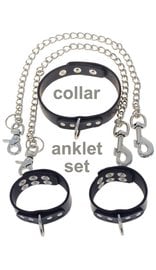 Jamin Leather® 5 Piece Anklet D Ring Set #D505A