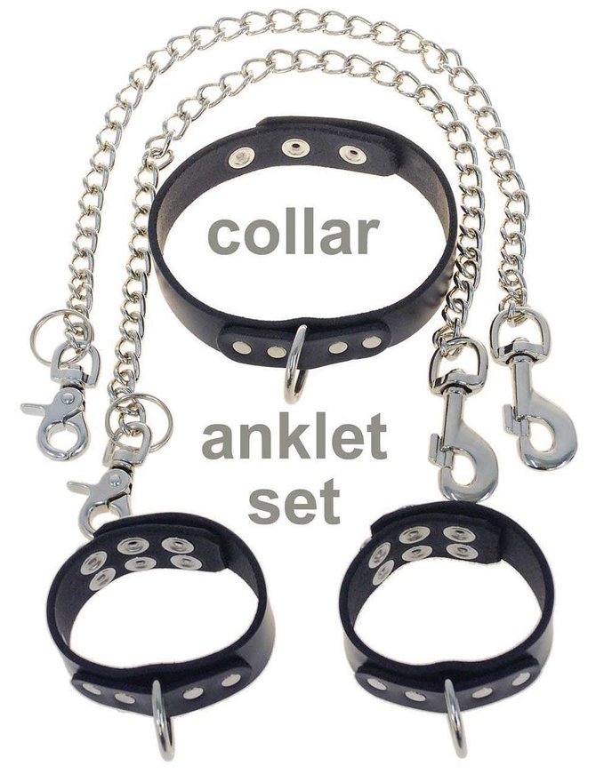 Jamin Leather 5 Piece Anklet D Ring Set #D505A