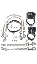 Jamin Leather® 9 Piece Deluxe D-Ring & Chain Set #D509B