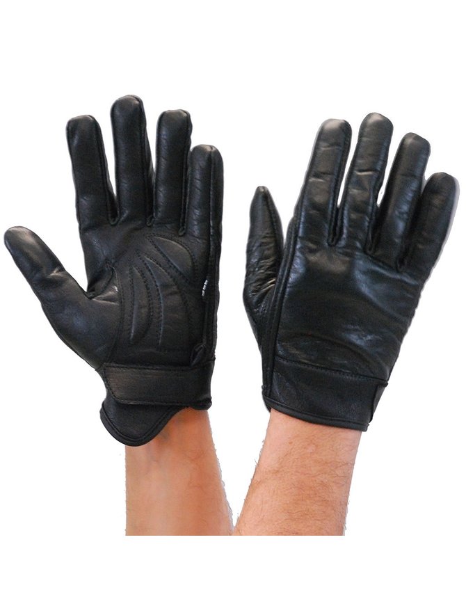 Flame - Men's Motorcycle Leather Gloves  FI166GEL – First Manufacturing  Company