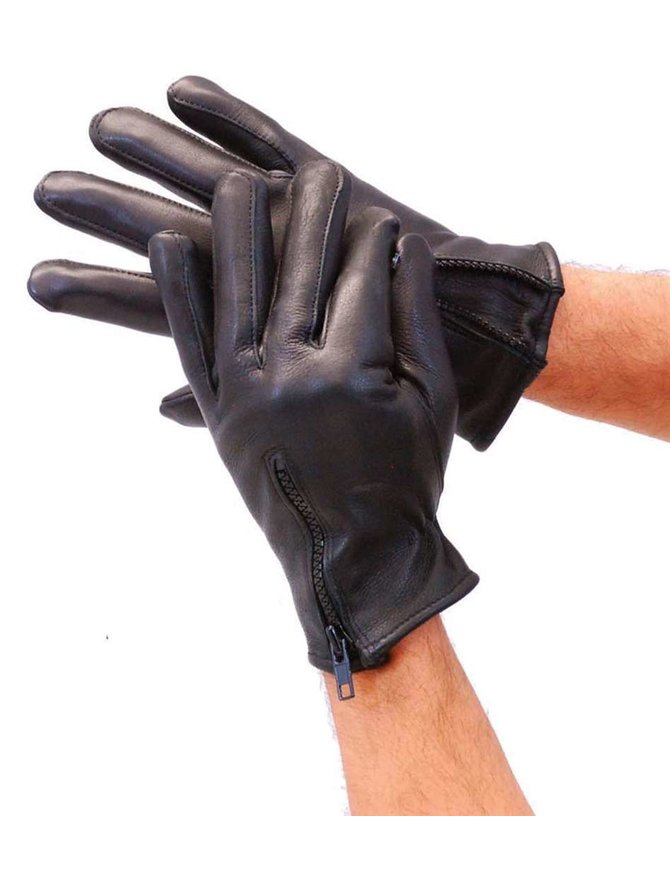 Jamin Leather Deerskin Zipper Gloves w//Thinsulate /& Fleece Lining #G899NZK