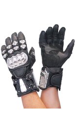 Dream Naked Leather Armor Plate Gauntlet Gloves #G8ARMOR