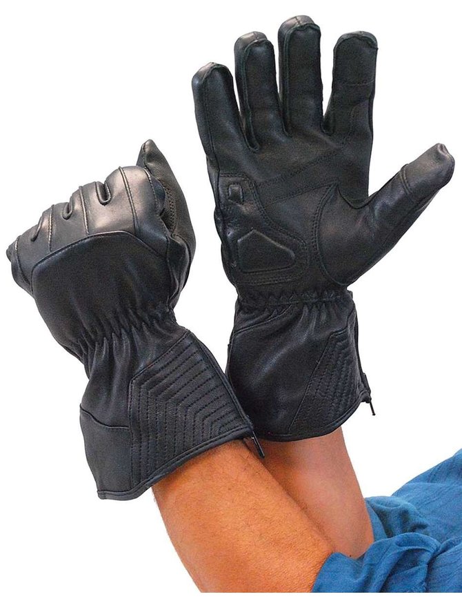 deerskin gauntlet gloves