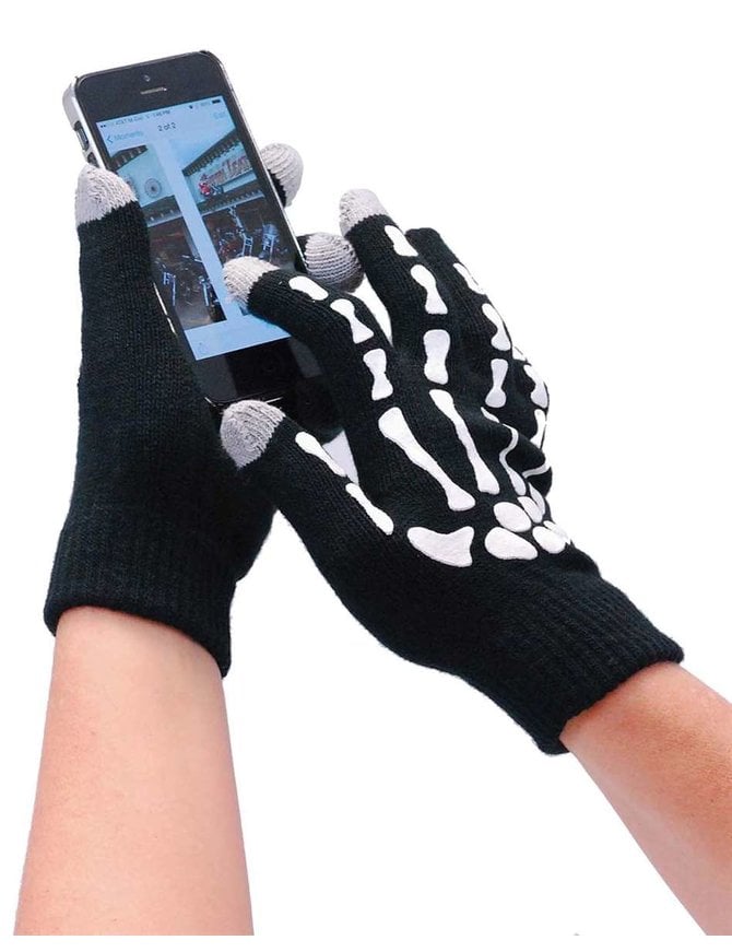 Skeleton Hand Cell Phone Glove #GC491429SK