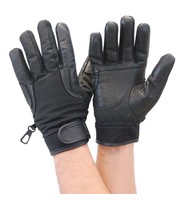 Daniel Smart Lightweight Perforated Leather & Nylon Riding Glove #GMC33VK