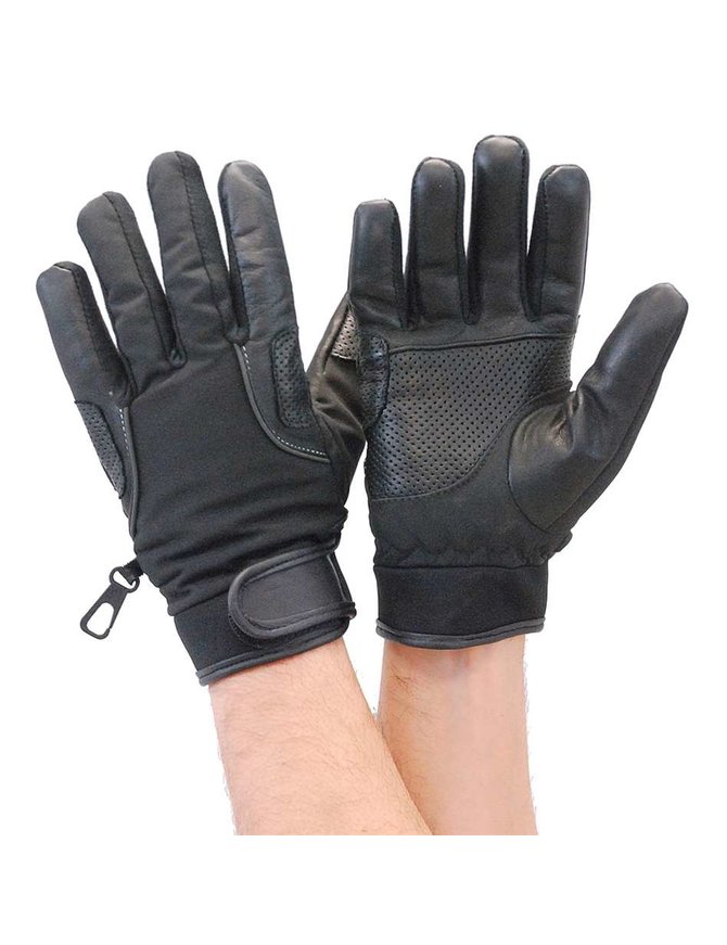 Daniel Smart Lightweight Perforated Leather & Nylon Riding Glove #GMC33VK