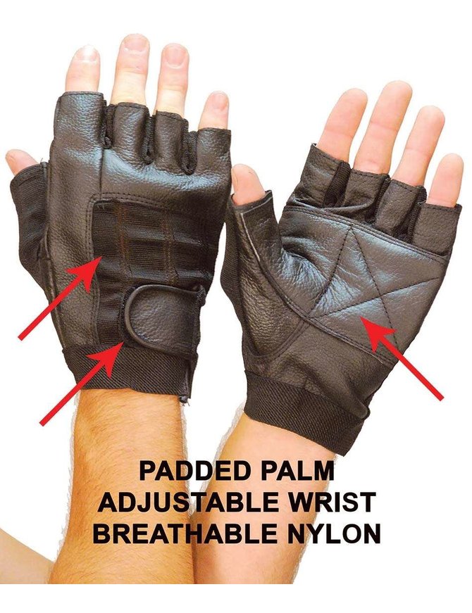 Fingerless Leather Gloves