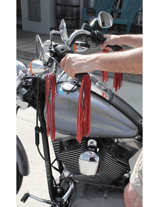 motorcycle fringe grip covers