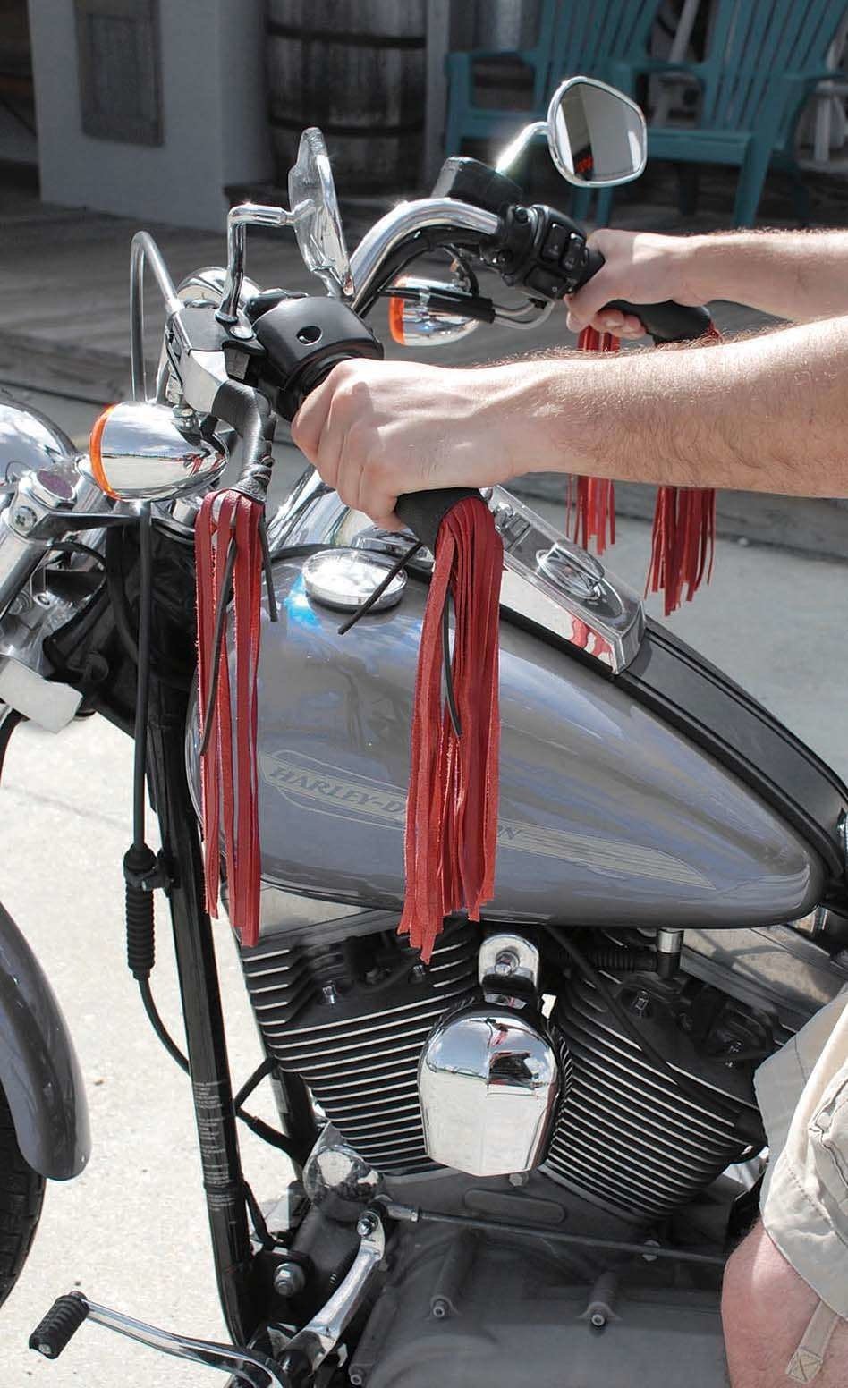 motorcycle handlebar fringe