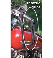 Jamin Leather 10 Inch Throttle Grip Covers #GR310TH
