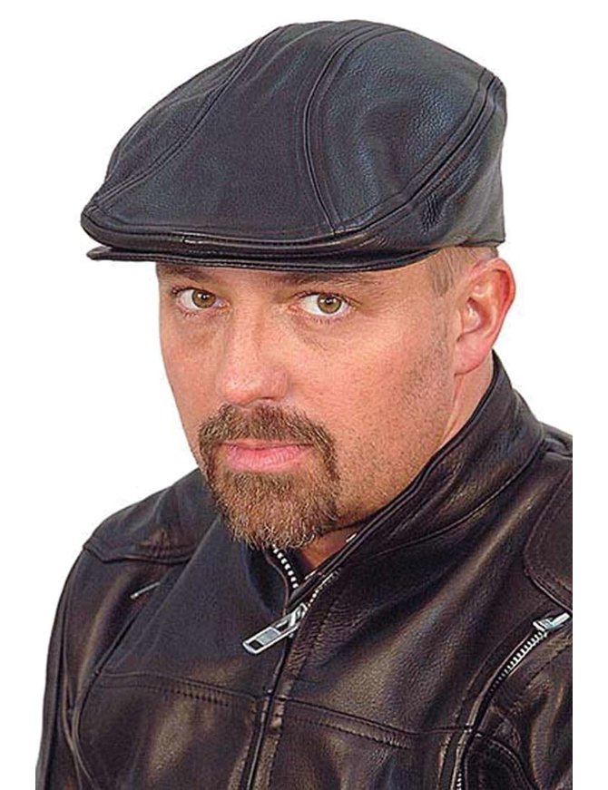 leather ascot hats