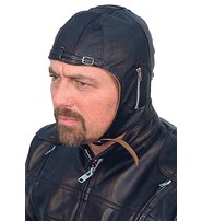 Unik Leather Aviator Helmet/cap #H1381A