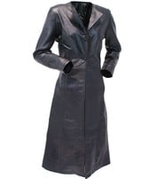 Jamin Leather® Extra Long Lambskin Leather Trench Coat for Women #L14020LL