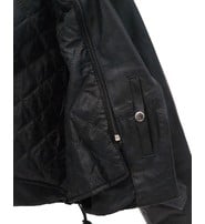 Jamin Leather® Crop Leather Motorcycle Jacket w/Zip Out & Side Lace #L201LK