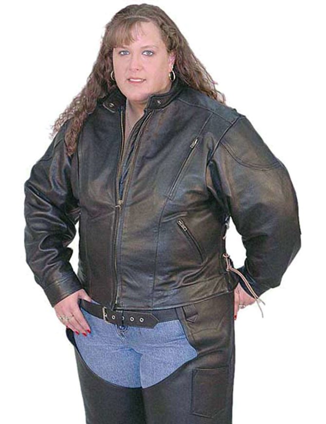 Vented Eagle Leather Jacket for Women #L356VZ