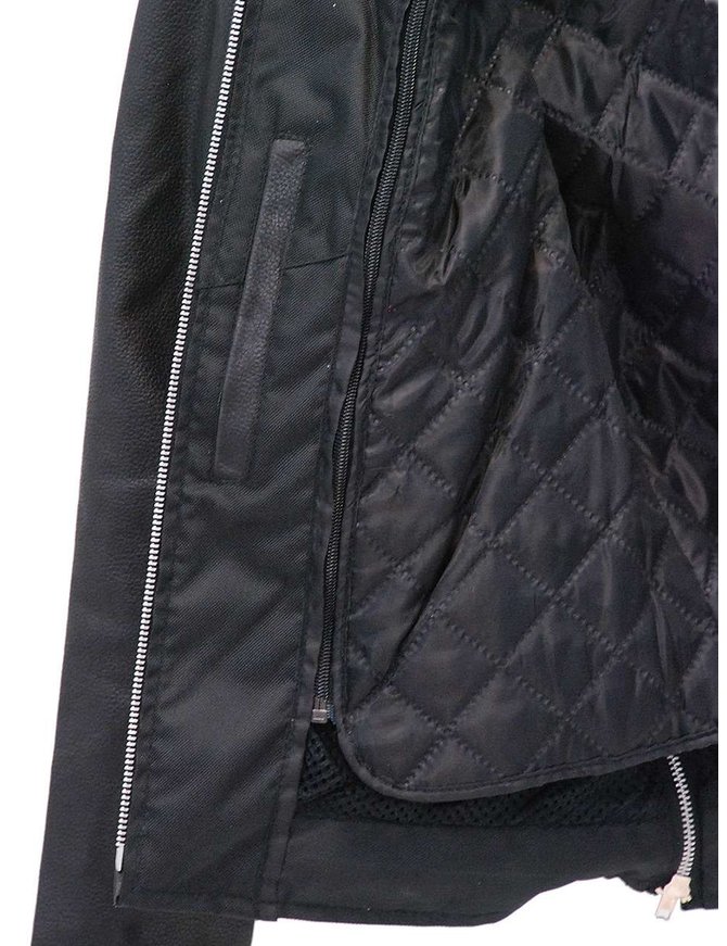 Jamin Leather Long Body Women's Motorcycle Jacket w/Vents #L6167VZK