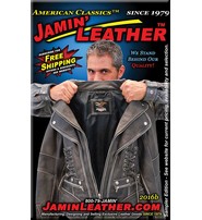 Jamin Leather® Women's Brown Vintage Steampunk Leather Jacket w/Concealed Pocket #LA15070XZZN