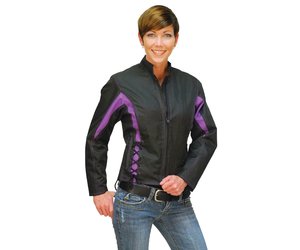plus size purple leather jacket