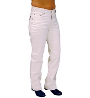 Jamin Leather® White Leather Pants for Women #LP710W