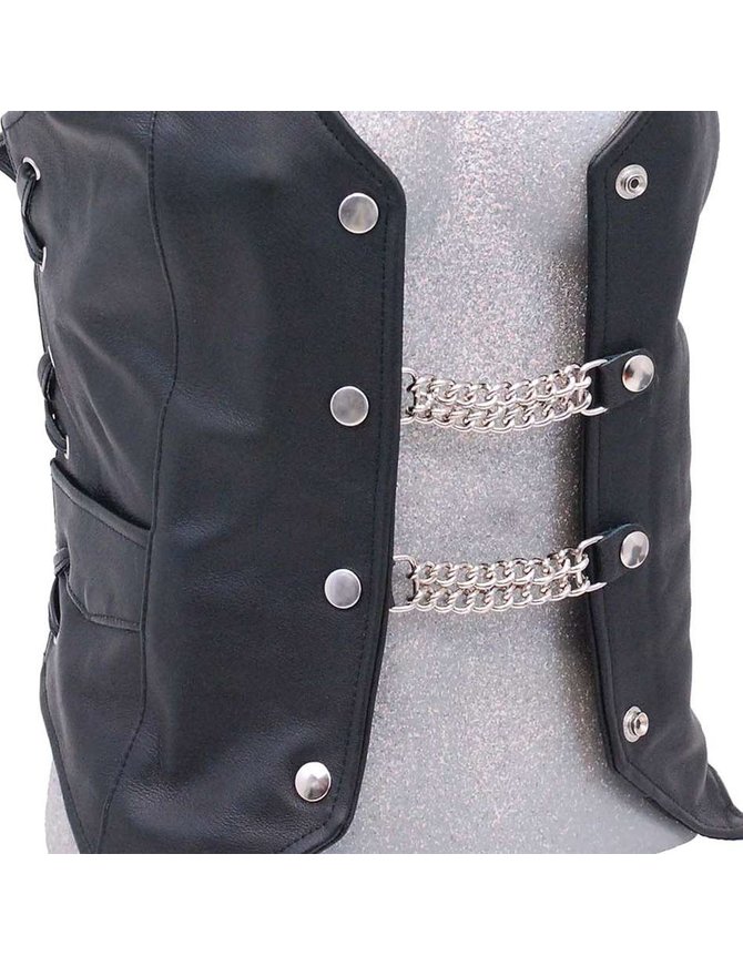 Silver Snap Vest Chains VC2 Jamin Leather™