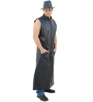 Jamin Leather® Extra Long Sleeveless Leather Trench Coat #M1008TK