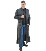 Jamin Leather® Extra Long Sleeveless Leather Trench Coat #M1008TK
