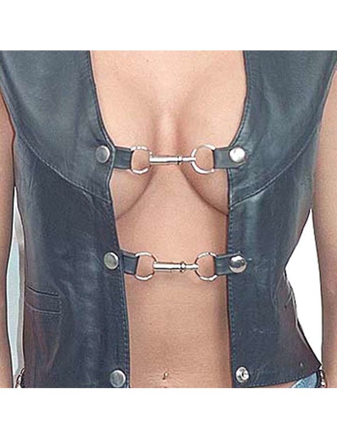 Silver Snap Chrome Ring Vest Extender #VC2203RS - Jamin Leather®