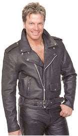 Jamin Leather® Classic Leather Motorcycle Jacket for Men #M110EC