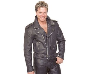 Men's Armor Filled Mesh Motorcycle Jacket #MC3629MAZK - Jamin Leather®