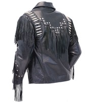 Bones & Braids Fringed Leather Jacket #M1706FBB - Jamin Leather®