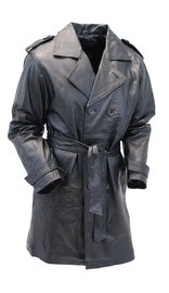 Basic Leather Trench Coat #M2003Z