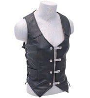 Jamin Leather® 2.5'' Crystal & Leather Vest Extenders (set of 4) #VC14100SCK
