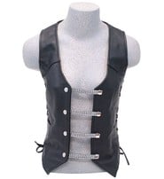 Crystal and Leather Vest Extender with Clips Set of 3 #VC2011CCRY