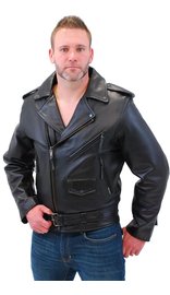 Jamin Leather Jamin' Antique Classic Leather Motorcycle Jacket #MA110Z (M-3X)