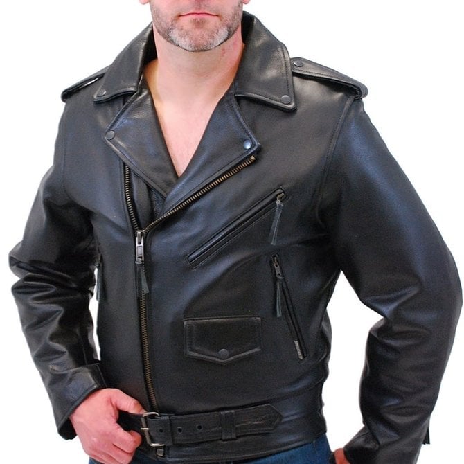 Premium Beltless Side Lace Leather Motorcycle Jacket #MA15ZL - Jamin ...