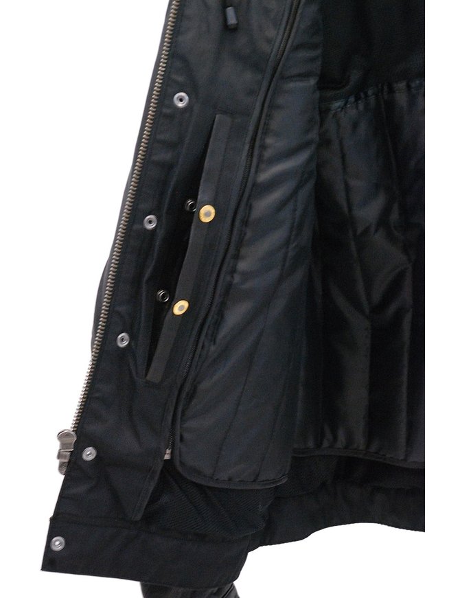 Men's Vintage Black Hooded Leather Jean Jacket w/Vents #MA2760GHVV
